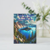 Krater Seen Serene Morgenlicht Postkarte (Stehend Vorderseite)