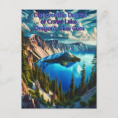 Krater Seen Serene Morgenlicht Postkarte (Vorderseite)