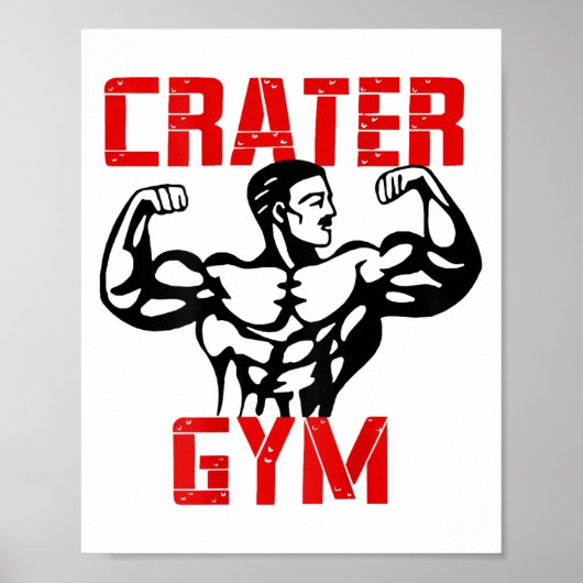Krater-Turnhalle Poster (Vorne)