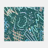 Krater und Kometen Fleecedecke (Vorderseite (Horizontal))