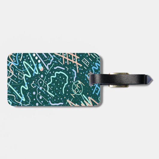 Krater und Kometen Gepäckanhänger (Rückseite horizontal)