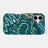 Krater und Kometen iPhone 16 Hülle (Rückseite (Horizontal))