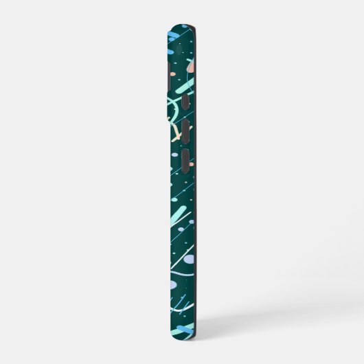 Krater und Kometen iPhone 16 Hülle (Linke Seite)