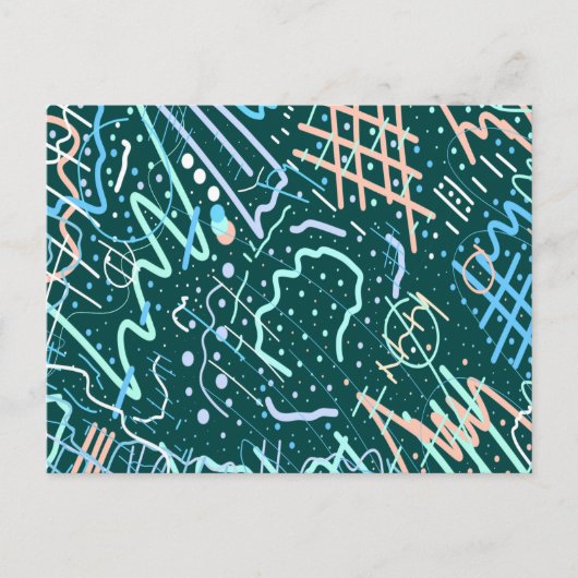 Krater und Kometen Postkarte (Vorderseite)