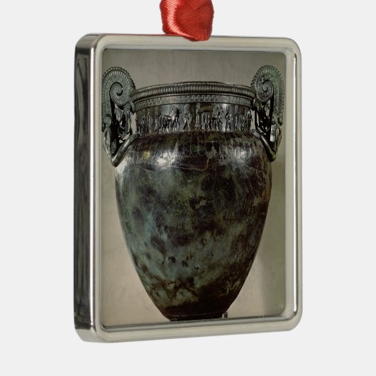 Krater, vom Grab einer Prinzessin von Vix Ornament Aus Metall (Rechts)