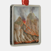 Krater vom Vesuv von einem ursprünglichen Zeichnen Ornament Aus Metall (Rechts)