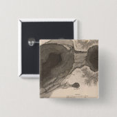 Krater von Kilauea, Hawaii Button (Vorne & Hinten)