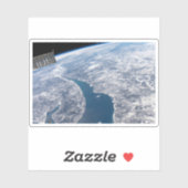 Krater von Manicouagan und der Fluss St. Lawrence Aufkleber (Blatt)