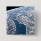 Krater von Manicouagan und der Fluss St. Lawrence Button (Vorderseite)