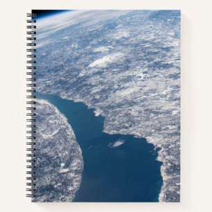 Krater von Manicouagan und der Fluss St. Lawrence Notizblock