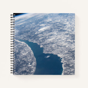 Krater von Manicouagan und der Fluss St. Lawrence Notizblock