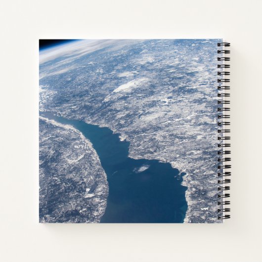 Krater von Manicouagan und der Fluss St. Lawrence Notizblock (Rückseite)