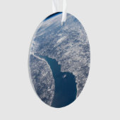 Krater von Manicouagan und der Fluss St. Lawrence Ornament (Vorderseite)