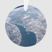 Krater von Manicouagan und der Fluss St. Lawrence Ornament (Vorderseite)