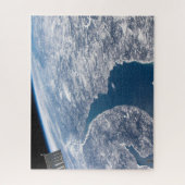 Krater von Manicouagan und der Fluss St. Lawrence Puzzle (Vertikal)