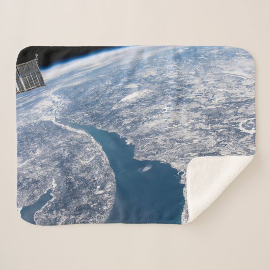 Krater von Manicouagan und der Fluss St. Lawrence Sherpadecke (Vorderseite (Horizontal))