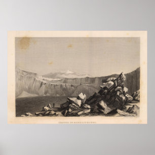 Krater von Mokuaweoweo, Hawaii Poster