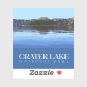 Kratersee-Aufkleber, Nationalpark Decal Aufkleber (Blatt)