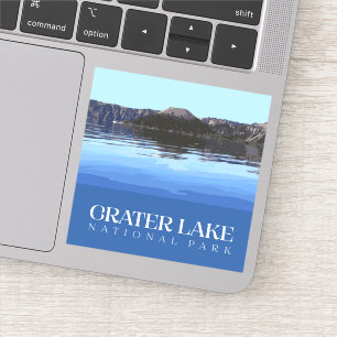 Kratersee-Aufkleber, Nationalpark Decal Aufkleber