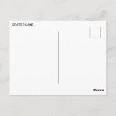 Kratersee in Oregon Postkarte (Rückseite)