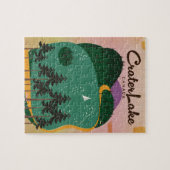 Kratersee Kanada Reiseplakat Puzzle (Horizontal)