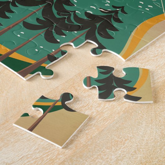 Kratersee Kanada Reiseplakat Puzzle (Seite)