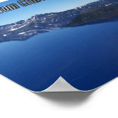Kratersee Nationalpark Insel Poster (Ecke)