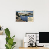 Kratersee, Oregon - Beobachtung Poster (Heimbüro)