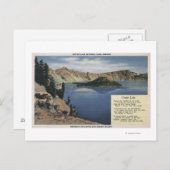 Kratersee, Oregon - Beobachtung Postkarte (Vorne/Hinten)