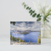 Kratersee Postkarte (Stehend Vorderseite)