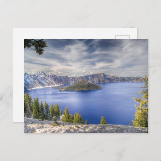Kratersee Postkarte (Vorne/Hinten)