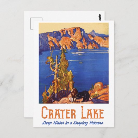 Kratersee Postkarte (Vorne/Hinten)