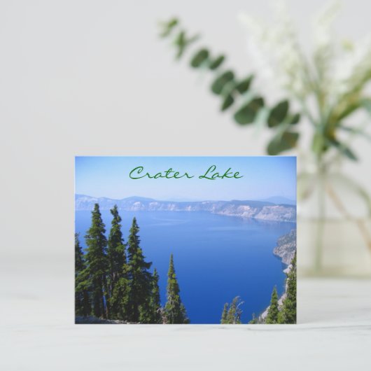 Kratersee Postkarte (Stehend Vorderseite)