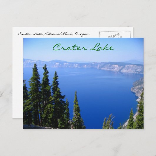 Kratersee Postkarte (Vorne/Hinten)