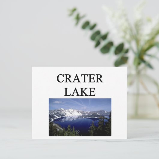 Kratersee Postkarte (Stehend Vorderseite)