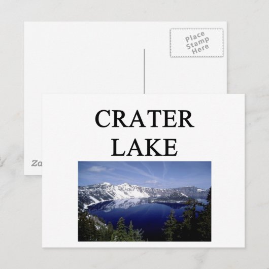 Kratersee Postkarte (Vorne/Hinten)