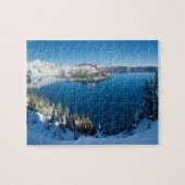 Kratersee Süd-Zentralregon im Winter Puzzle (Horizontal)