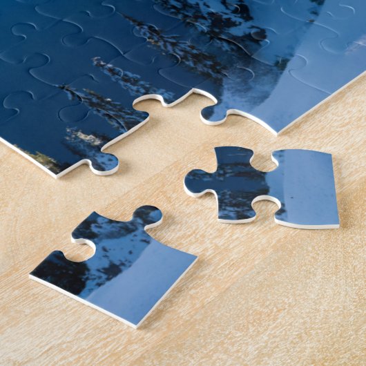 Kratersee Süd-Zentralregon im Winter Puzzle (Seite)