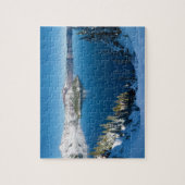 Kratersee Süd-Zentralregon im Winter Puzzle (Vertikal)