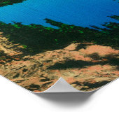 Kratersee und Zauberer Island View Poster (Ecke)