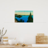 Kratersee und Zauberer Island View Poster (Küche)
