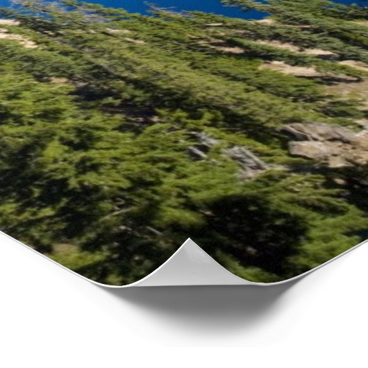 Kratersee und Zauberinsel Poster (Ecke)