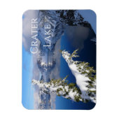 Kratersee, Winter, Nationalpark, Oregon Magnet (Vertikal)