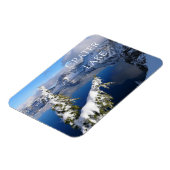Kratersee, Winter, Nationalpark, Oregon Magnet (Linke Seite)