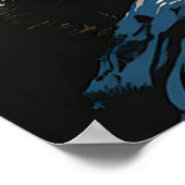 Kraterseen Majestic Island View Poster (Ecke)