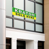 Kratom verkauft hier Rauchsalon Dispensoren Banner (Äußeres Gebäude)