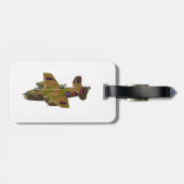 Kratoon Retrobomber Gepäckanhänger (Rückseite horizontal)