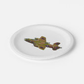 Kratoon Retrobomber Pappteller (Schrägansicht)