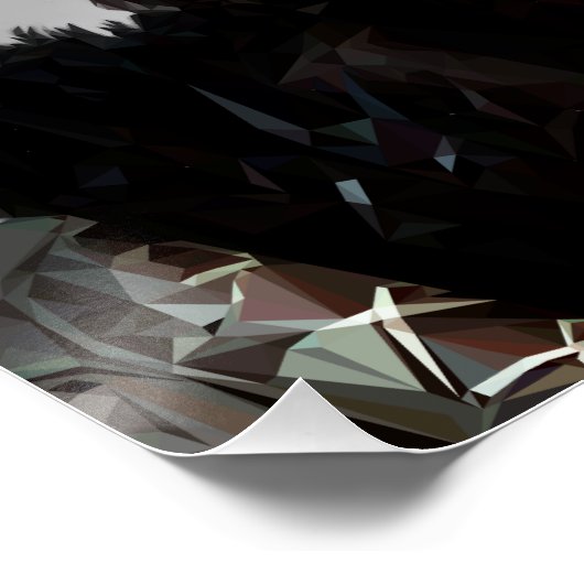 Kratos, Low Poly -, Plakat 50.8cm x 50.8cm Poster (Ecke)