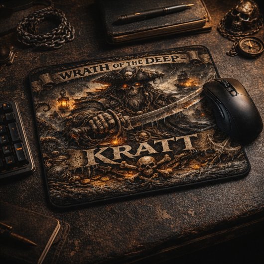 Krátt-Mauspad – Wut der Tiefe Mousepad